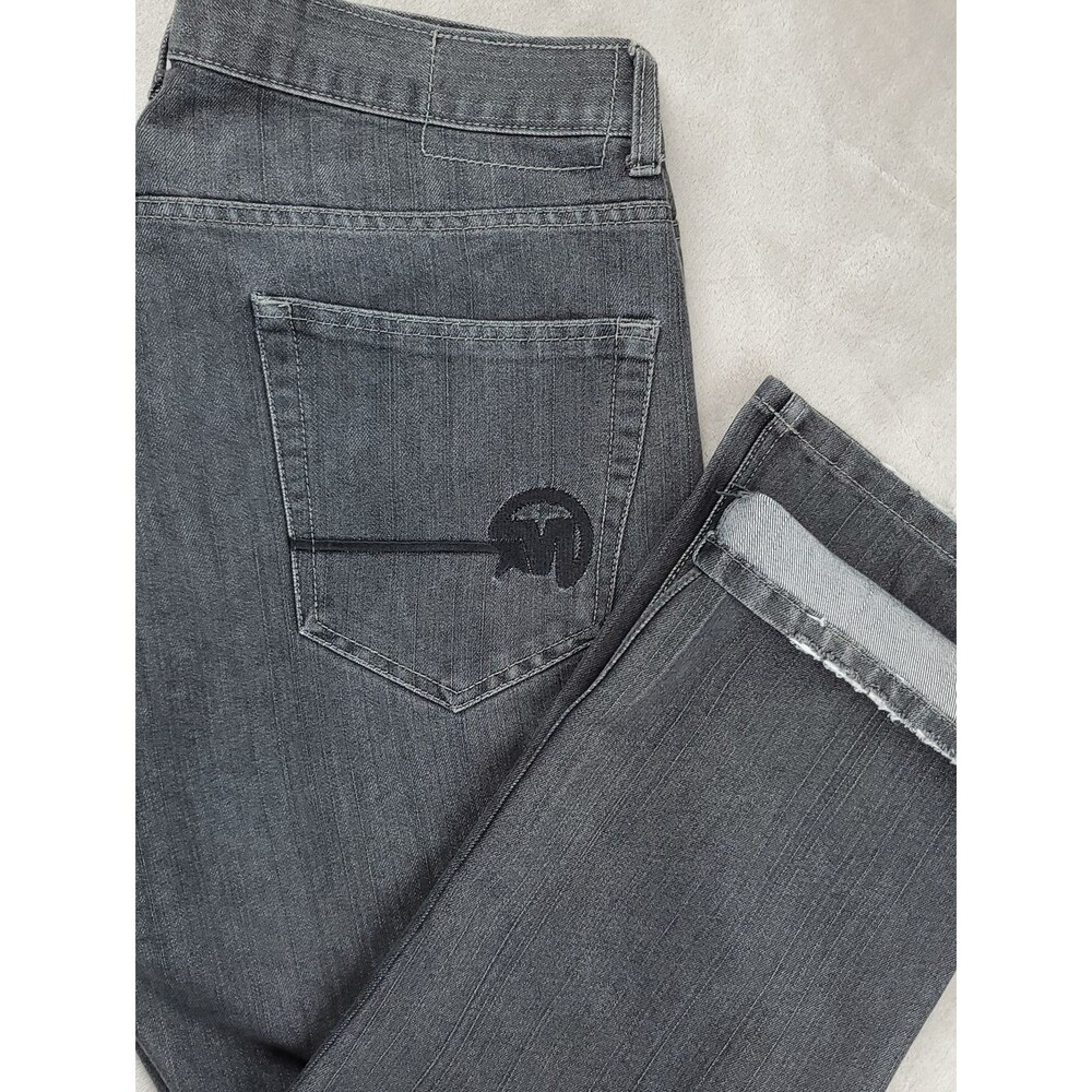 Mecca USA | Men's Size 40x30 | Vintage 90s Classic Fit Jeans | Gray Denim